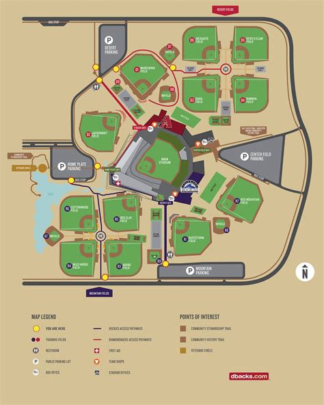 Salt River Fields Stadium Map - Printable Maps Online