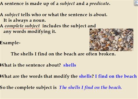 Subject Predicate and Complement 的图像结果