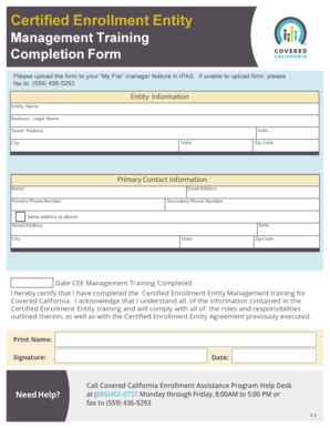 Fillable Online 1.27.14_CEE Management Training Completion Formv3 - Net ...