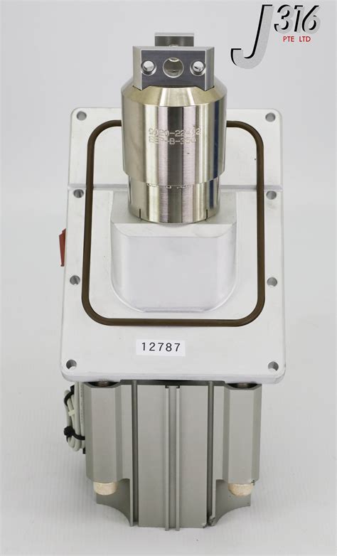 12788 SMC AIR CYL W/ 0020-22413 LOWER COVER, SLIT VALVE BELLOWS ...