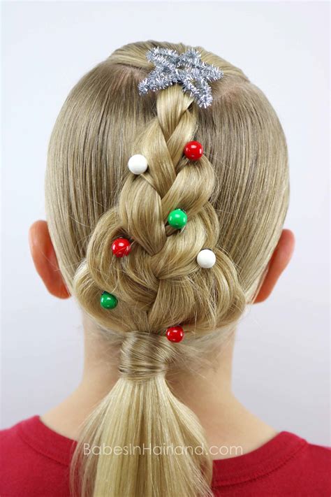 christmas hairstyles braids with beads