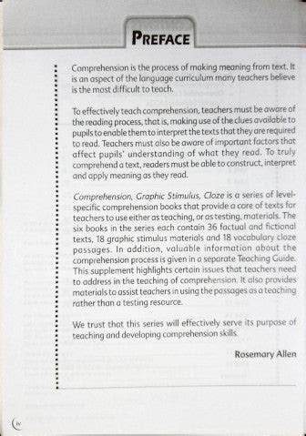 Comprehension Graphic Stimulus Cloze Primary 2 – Books and You