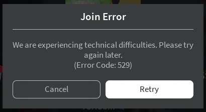 Image result for Roblox Error Code 529