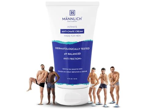 Mannlich Anti Chafing Cream For Men, Anti-Rash Cream For Intimate Areas ...