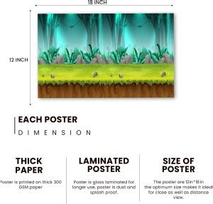 Landscape Fantastic Vector Scenery Wall Poster(18*12inch) For Home Wall ...