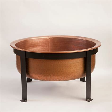 Handcrafted Copper Fire Pit / Grill / Table | The Green Head