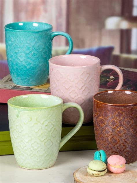 ROXX Large Coffee Mug Set of 4pcs 360ml : Amazon.in: Home & Kitchen