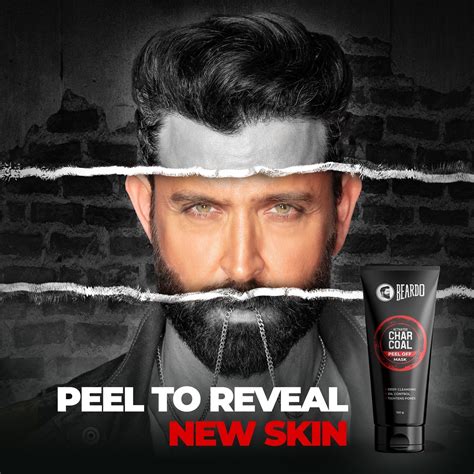 Beardo Activated Charcoal Peel Off Mask – ManCrafters