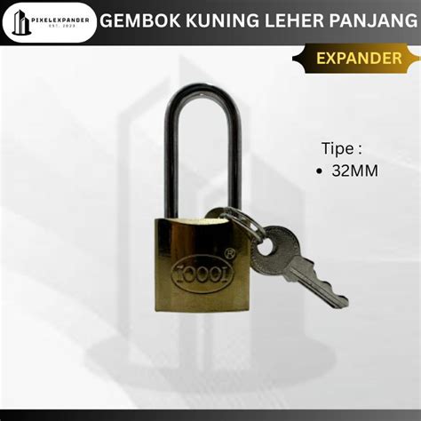 Jual Kunci Gembok Kuning Leher Panjang 38mm 50mm - 32mm - Kab ...