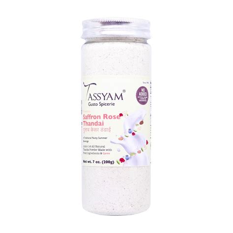 Saffron Rose Thandai – Tassyam Organics