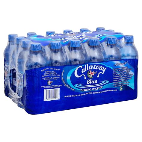 Amazon.com: CALLAWAY BLUE Spring Water, 0.5 Liter (Pack of 24 ...