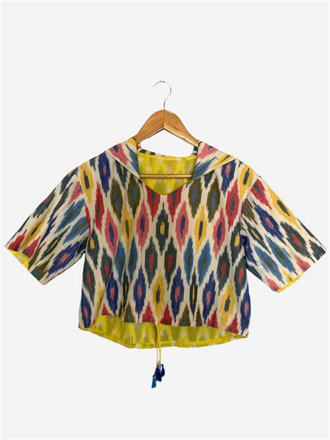 Crop Reversible Hoodie – The Ikat Story