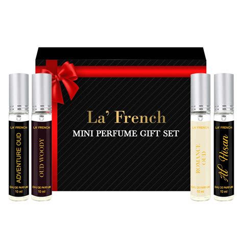 Buy LA' French Oudh Liquid Perfume Gift Set 4X10Ml For Men|Long Lasting ...