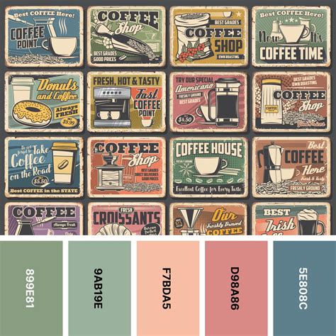Vintage Color Palette Names
