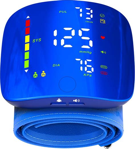 Wrist Blood Pressure Monitor with Led Touch Screen -Adjustable Wrist ...