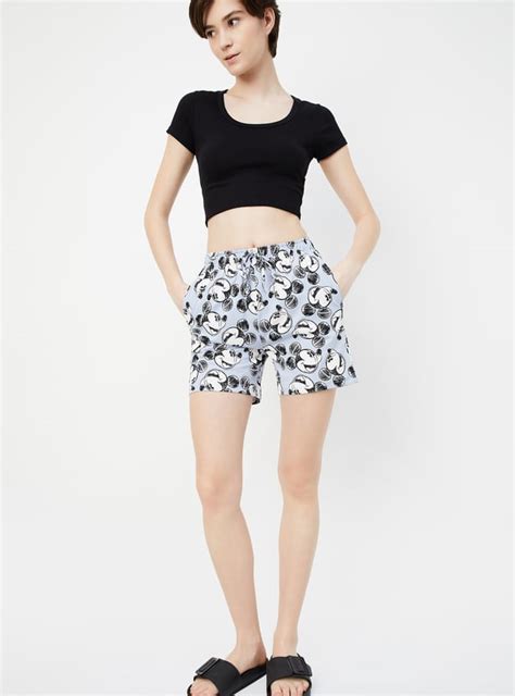 Buy Women Mickey Mouse Printed Shorts Online at just Rs. 399.0 ...