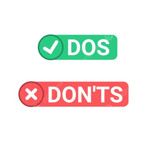 Do S And Don Ts Clip Art
