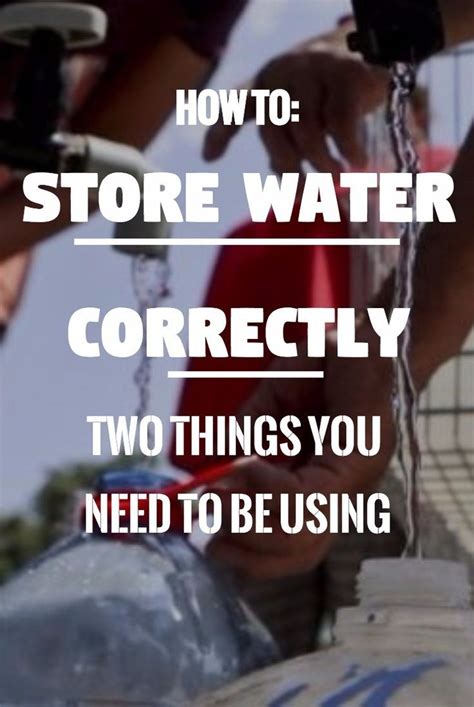 Image result for How to Store Water Containers