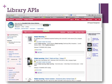 Library API Code 的图像结果