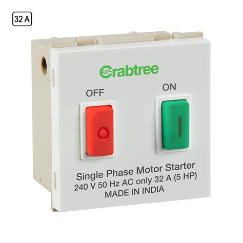 Crabtree Signia 32A Motor Starter White | mykit | Buy online | Buy ...