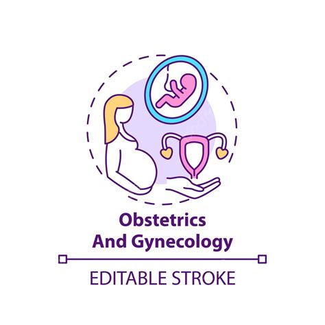 Obstetrics And Gynecology Concept Icon Patient Prenatal Diagnostic Vector, Patient, Prenatal ...