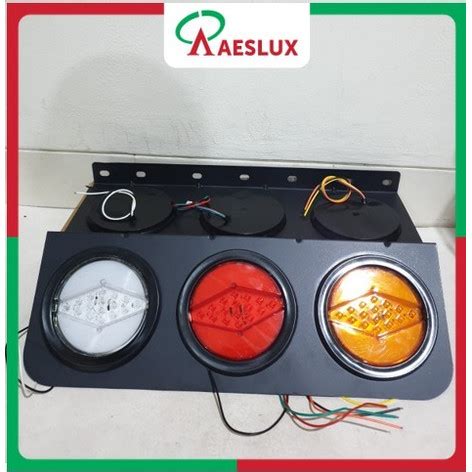 Jual Stoplamp bulat Hino Hitam 283 lampu belakang truk lampu rem truk ...