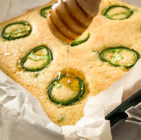 Best Southern-Style Hot Honey Jalapeno Cornbread With Fresh Jalapenos - SugarFaceBakes