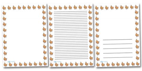 Baby Cat Kitten Portrait Page Borders- Portrait Page Borders