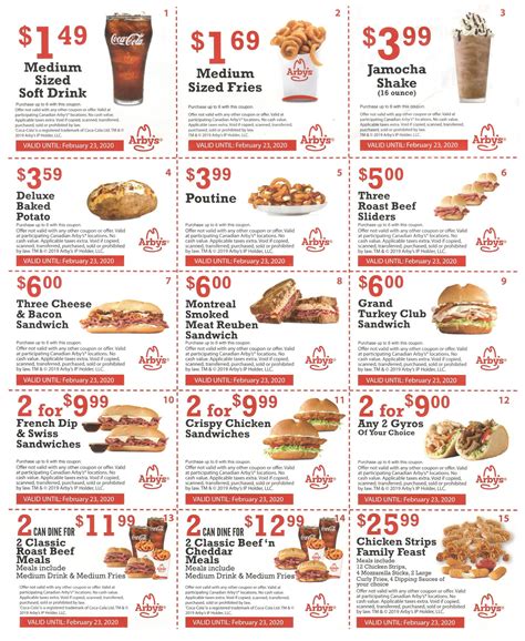 Arby's Coupons Printable August 2023