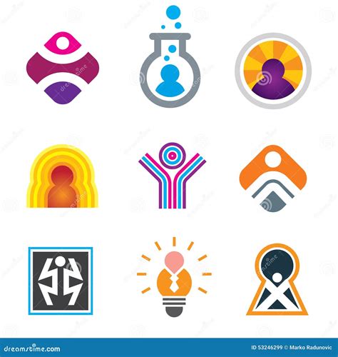 People in Object Just Being Awesome in Creative Genius Symbols Stock ...