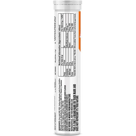 Glucon-C Immuno Fizz Orange Flavour 1000 mg, 20 Tablets Price, Uses ...