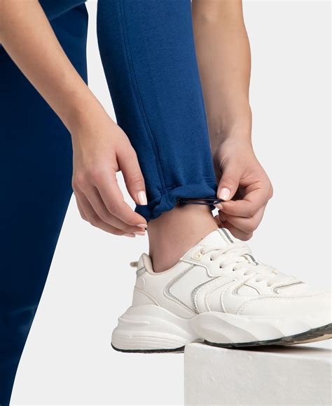 Buy Super Combed Cotton Rich Fleece Fabric Relaxed Fit Trackpants with ...