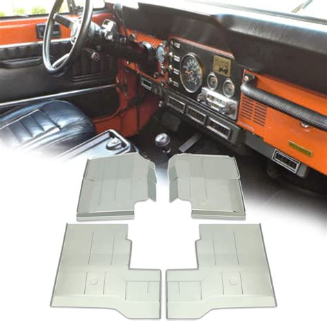 ECOTRIC Front & Rear Floor Pans 4PC Kit for Jeep Wrangler CJ7 CJ 8 YJ ...
