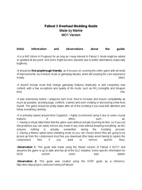 Image result for Fallout 3 Modding Guide