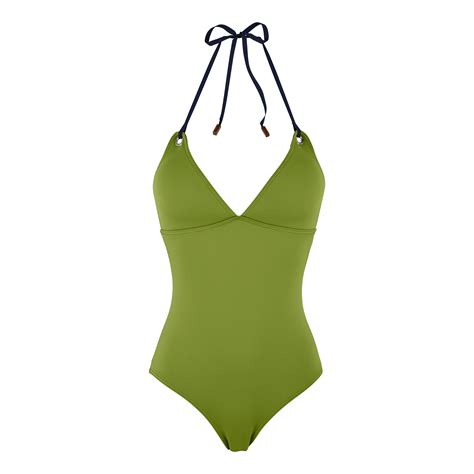 Green Swimwear, Swim Suit, Beach Attire PNG