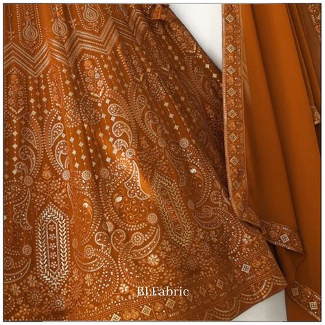 Brown color Sequence Embroidery work Designer Wedding Lehenga Choli BL ...