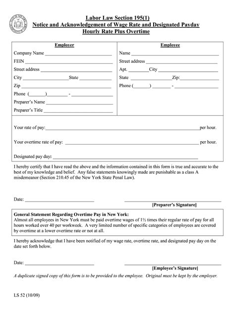 2009-2026 Form NY LS 52 - Fill Out, Sign & Share Online | pdfFiller