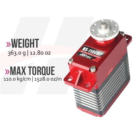 Buy Hitec HS-1100WP 110 Kg-cm Ultra-Heavy Duty Giant Waterproof Servo
