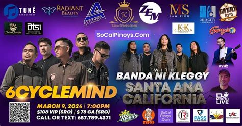 6Cyclemind with Banda Ni Kleggy, The Yost Theater, Santa Ana, 9 March ...