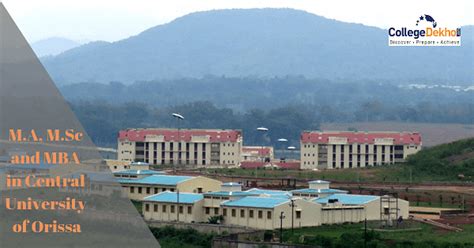 Central University of Orissa MA, MSc and MBA Admissions 2019 ...
