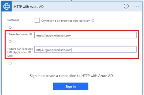 Image result for Power Automate HTTP with Azure Ad