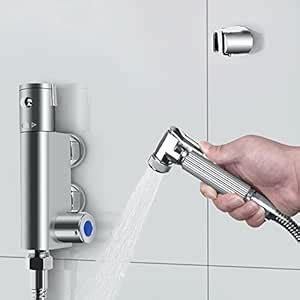 Azonee Toilet Bidet Douche Spray, Bathroom Solid Brass Thermostatic ...