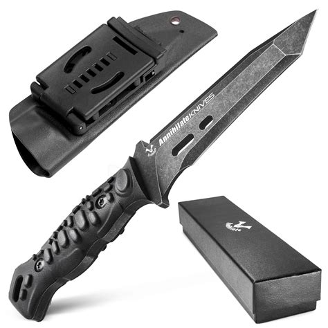 Zune Lotoo Tactical Survival Knife With Kydex Sheath D2 Steel ...