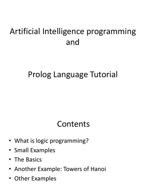 Image result for Prolog Tutorial Video