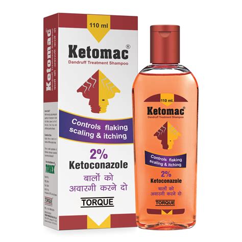 Ketomac Dandruff Treatment Shampoo, 110 ml – Torque Pharma