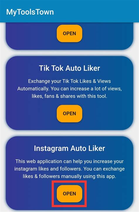 MY TOOLS TOWN INSTAGRAM APK - 100% REAL & FREE INSTANT INSTAGRAM ...