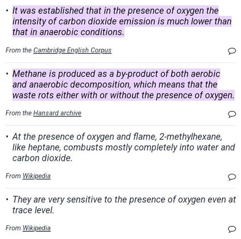 Definition of presence oxygen - Brainly.in