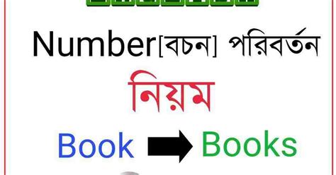 Number[বচন] Rules in Bengali PDF Download-English Grammar - সফলতার ...
