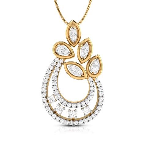 Diamond Pendant For Women Online In India - EF-IF Diamond Jewllery ...