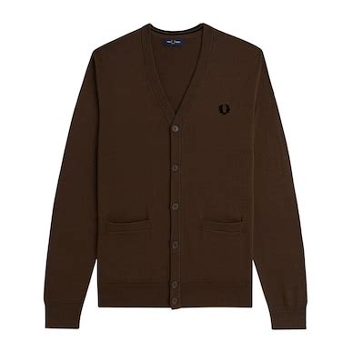 Buy Men Brown V-neck Classy Cardigan Online at The Collective - 1059358